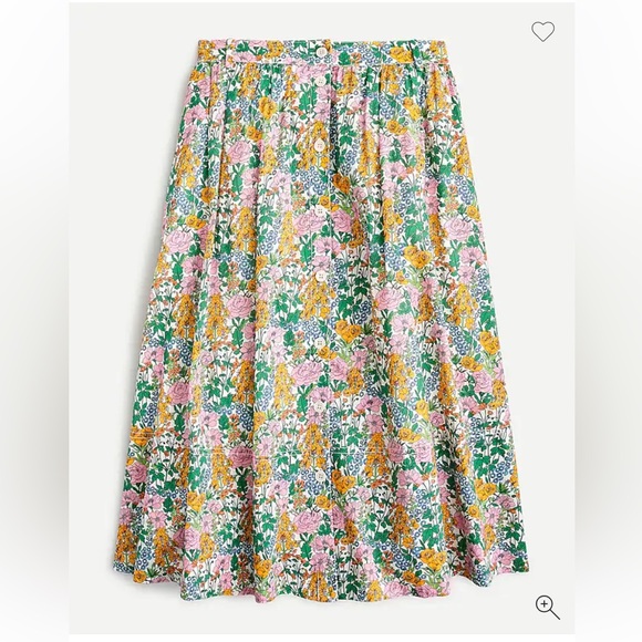 J. CREW Liberty Floral Midi Skirt - Picture 1 of 10